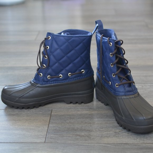Sperry Brown Blue Duck Boots Size 7 - Picture 4 of 7